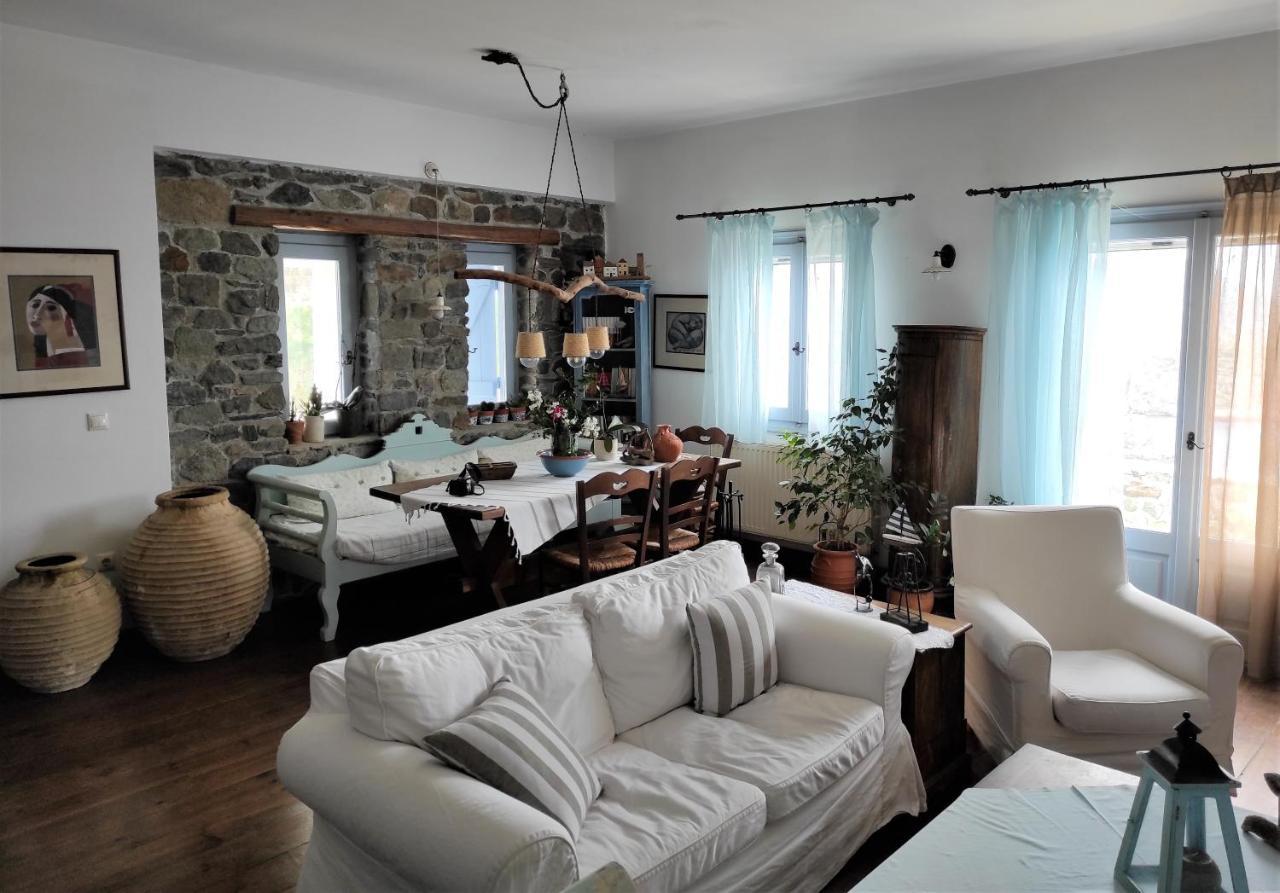 C & C _ Cycladic House With Endless Sea View Villa Ермополи Екстериор снимка